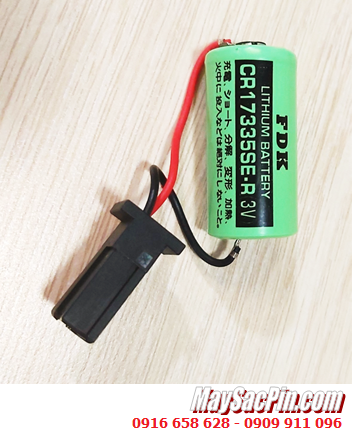 FDK CR17335SE-R (Zắc FANUC) ; Pin nuôi nguồn PLC FDK CR17335SE-R lithium 3v 2/3A 1800mAh, Xuất xứ NHẬT 